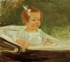La nipote nel passeggino a destra
