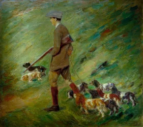 Cacciatore nelle dune – Allenatore con cani