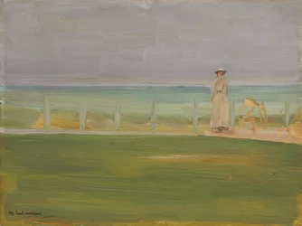 Signora in spiaggia, 1901