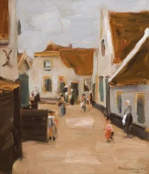 Strada del villaggio a Noordwijk