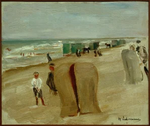 Scena di spiaggia a Noordwijk