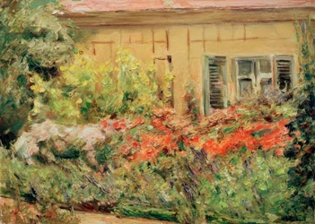 Giardino di Wannsee. Piante fiorite presso la casetta del giardiniere verso nord