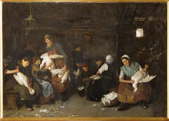 Donne che spennano oche (ansimanti)