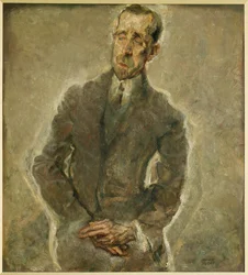 Lo scrittore Heinrich Mann, fratello di Thomas