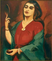 Ritratto in rosso e verde
