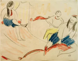 Tre ballerini (acrobati)