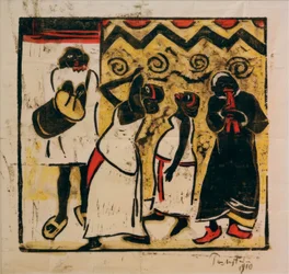 Gruppo di danza di persone nere, danza somala