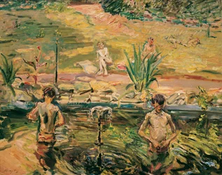 Ragazzi che fanno il bagno