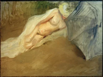 Nudo disteso con parasole