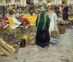 Mercato dei fiori alla chiesa di San Rocco