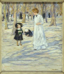 Giornata estiva nel giardino del cortile