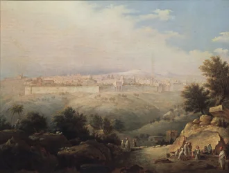 Veduta di Gerusalemme, 1821