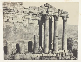Baalbeck (Eliopoli), Tempio di Giove, facciata occidentale; Siria