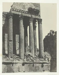 Baalbeck Héliopolis, Tempio di Giove, vista presa dall