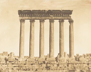 Colonnato del Tempio del Sole, a Baalbek Heliopolis, 15 settembre 1850