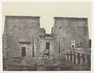 Drômos e Philônes, Grande Tempio di Iside a Pilônes; Nubia, lastra 72 dall