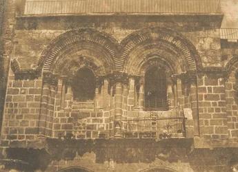 Facciata della Chiesa del Santo Sepolcro, a Gerusalemme No. 2 parte superiore