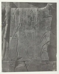 Gournah, Sculture del Trono dei Colossi, Tebe, 1849-51, stampato 1852