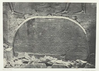Grande Tempio di Iside a File, Proscynema Atto di Adorazione, Nubia, 1849-51, stampato 1852