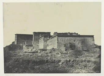 Grande Tempio di Iside a Philoe, veduta generale da nord; Nubia, tavola 80 dall