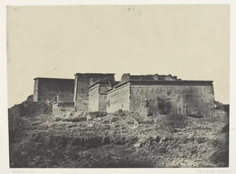 Grande Tempio di Iside a Philoe, veduta generale da nord; Nubia, tavola 80 dall