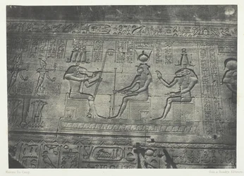 Grand Temple de Dendérah Teutyres, Sculture della Facciata Posteriore, Alta-Egitto, 1849-51