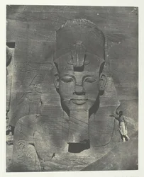 Ibsamboul, Colosso Mediale Sepolto dello Speos di Phrè Nubia, Palestina e Siria, 1849-51, stampato 1852
