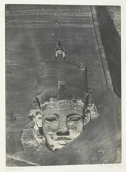 Ibsamboul, Colosso Occidentale del Tempio di Phrè, Nubia, 1849-51, stampato 1852