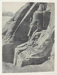 Ibsamboul, Colosse Oriental Du Spéos De Phrè, Vu De Profil; Nubie, lastra 104 dall