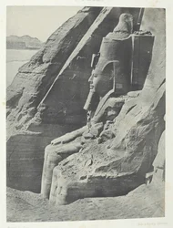 Ibsamboul, Colosso Orientale del Tempio di Phrè, visto di profilo, Nubia