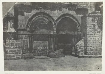 Gerusalemme, arcate inferiori della chiesa del Santo Sepolcro; Palestina