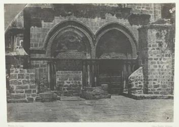 Gerusalemme, Arcate Inferiori della Chiesa del Santo Sepolcro, Palestina, 1849-51, stampato 1852