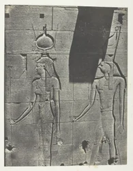 Kalabscheh, Sculptures De La Façade Postérieure Du Temple; Nubie, lastra 92 dall