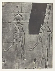 Kalabscheh, Sculptures De La Façade Postérieure Du Temple; Nubie, lastra 92 dall