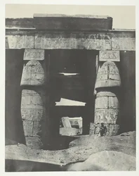 Karnak, Portico del Tempio di Khons, Tebe, 1849-51, stampato 1852