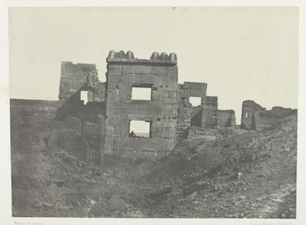Médinet-Habou, Facciata orientale del gineceo di Ramses-Méiamoun; Tebe