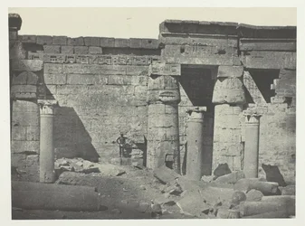 Médinet-Habou, Peristilio del Palazzo di Ramses-Méiamoun; Tebe
