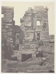 Médinet-Habou, Facciata Settentrionale del Gineceo di Ramses-Méiamoun; Tebe