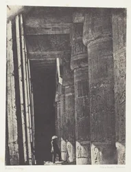 Médinet-Habou, Galleria del Palazzo di Ramsès-Méiamoun; Tebe