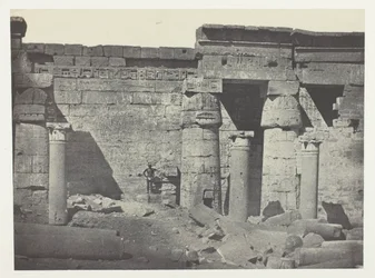 Médinet-Habou, Peristilio del Palazzo di Ramses-Méiamoun; Tebe