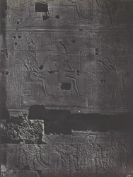 Nubia. Grande Tempio di Iside a Philoe. Muro occidentale (1850)