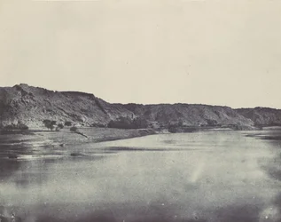 Nubie. Rive Orientale del Nilo Villaggio di Bab. Vista presa a sud di Filè, 1850