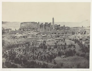 Palazzo di Karnak, veduta generale delle rovine, ripresa da est; Tebe, tavola 31 dall