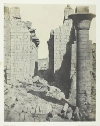 Palazzo di Karnak, Corte dei Bubastiti e Ingresso Principale della Sala Ipostila, Tebe, 1849-51
