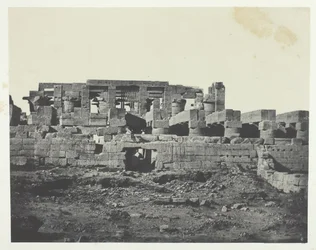 Palazzo di Karnak, Entrata Meridionale della Sala Ipostila, Tebe, 1849-51, stampato 1852