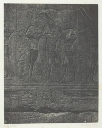 Palais de Karnak, Sculture Esterne del Santuario di Granito, Tebe, 1849-51, stampato 1852