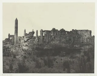 Palais de Karnak, Vue Générale des Ruines, Prise au Nord, Thèbes