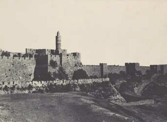 Palestina. Gerusalemme. Parte occidentale delle mura