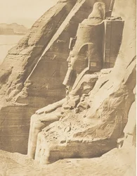 Profilo del Colosso orientale del tempio di Phré, ad Abousembil Ritratto di Ramses