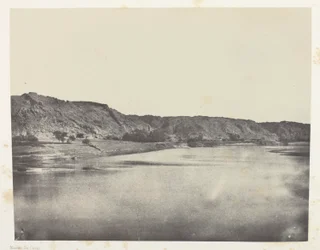Riva orientale del Nilo (Villaggio di Bab), vista presa a sud di Philae; Nubia